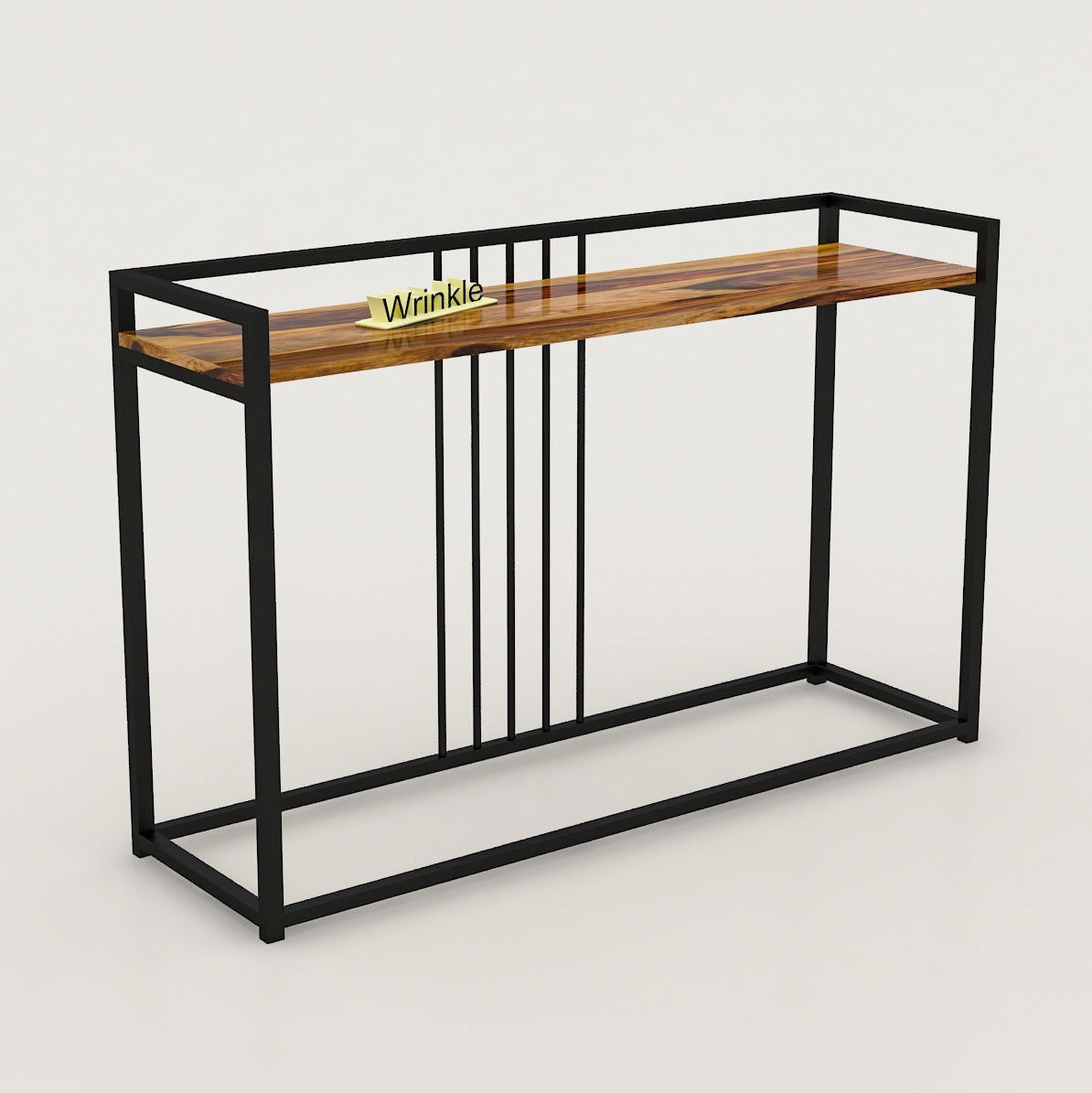 Charming Console Table in Iron With solid sheesham top - Furnishiaa -  -